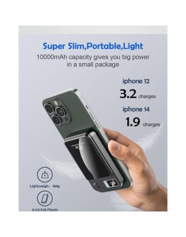 Външна батерия 5000 mAh 22.5W безжична PowerBank